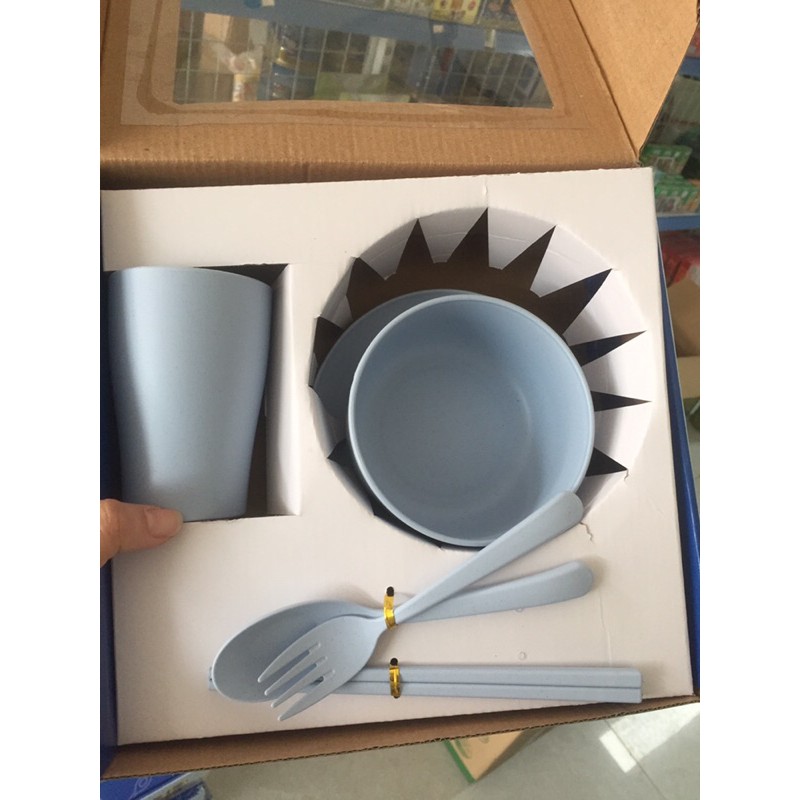 Bộ bát ăn dặm lúa mạch 6 món hàng khuyến mại