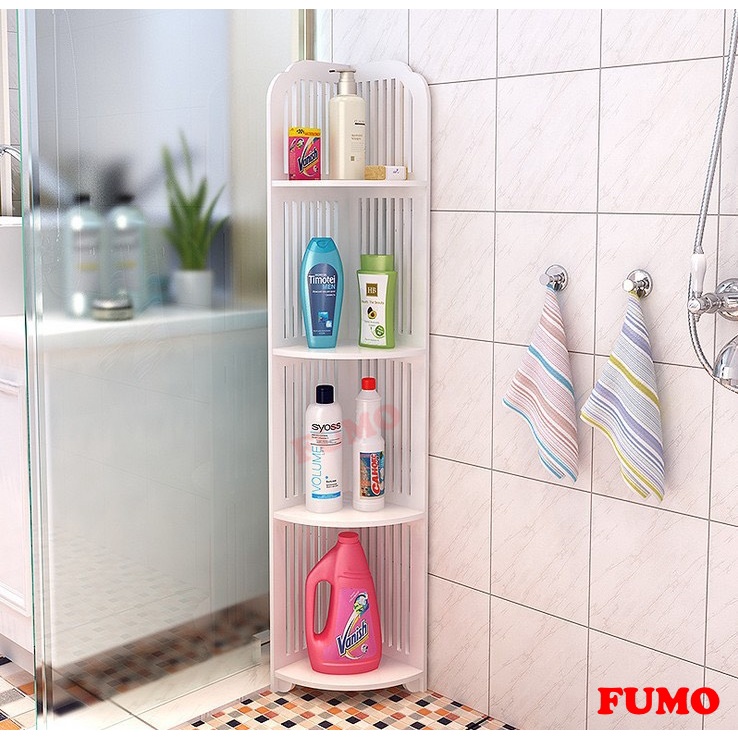 Kệ góc 4 tầng mắt lưới Kệ nhà tắm chống nước tuyệt đối FUMO SP024