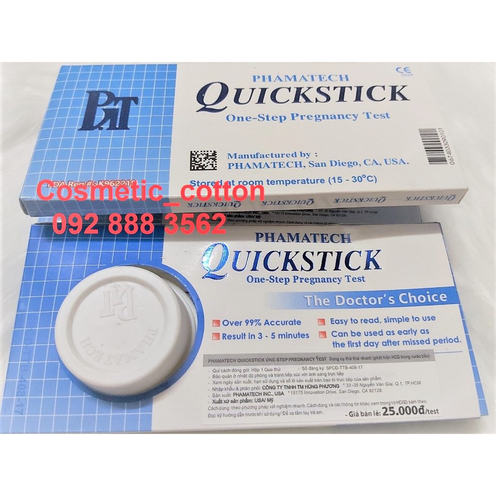 Bộ 4 Que thử thai Quickstick - test thử thai nhanh hiệu quả