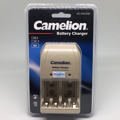 Bộ Sạc Pin Đa Năng 3 IN 1 Cho Pin AA / AAA / 9V Camelion BC-0904SM - 2A / 3A /9V