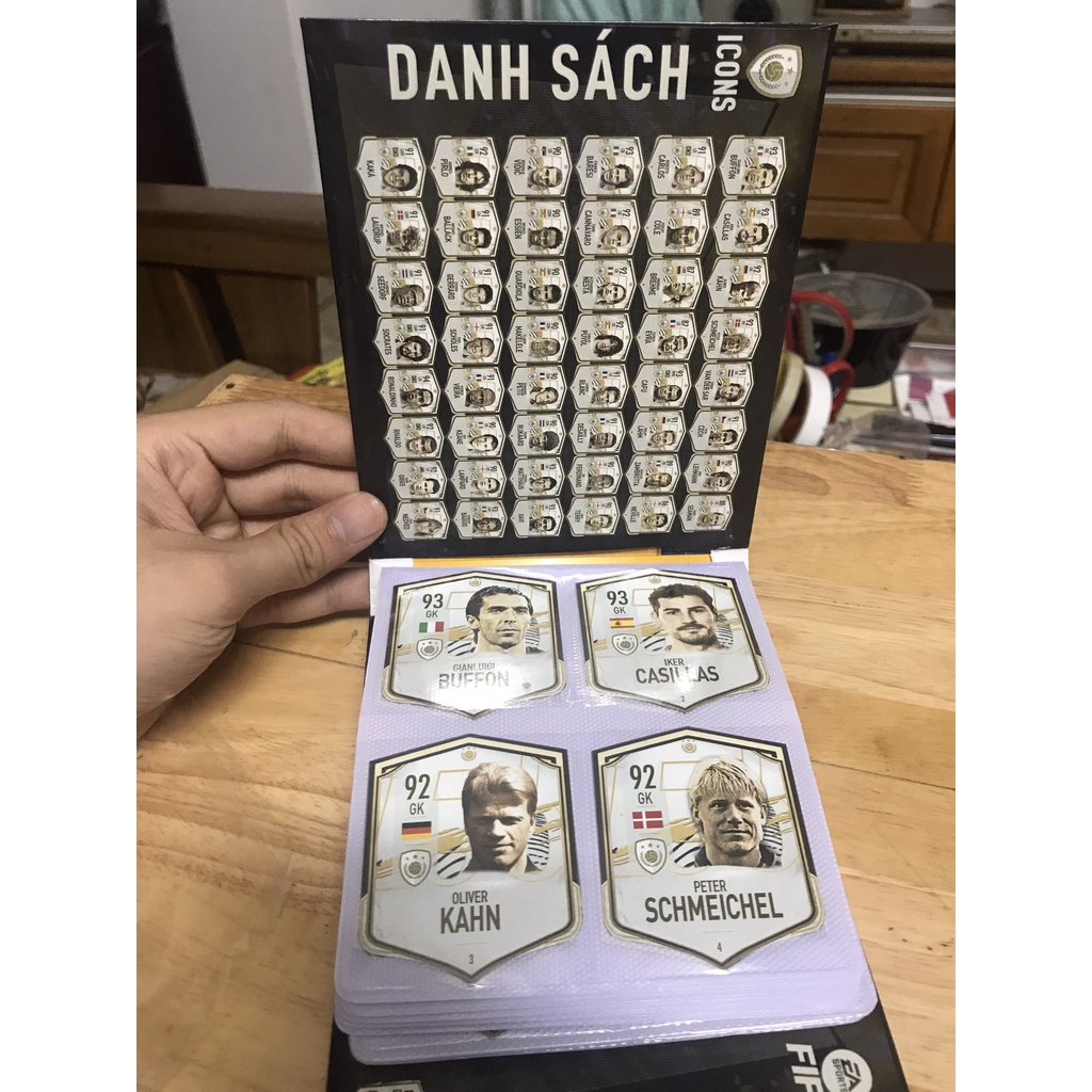 Bộ sưu tập Album 80 thẻ in FO4 ICON Match Attax
