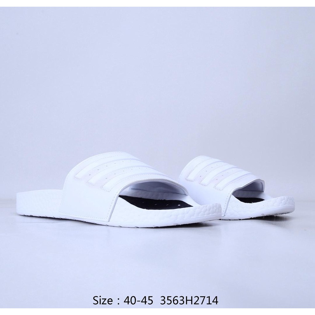 #Adidas Adidas Adilette Boost Popcorn midsole Summer leisure trend slippers Beach sandals Code: 3563H2714