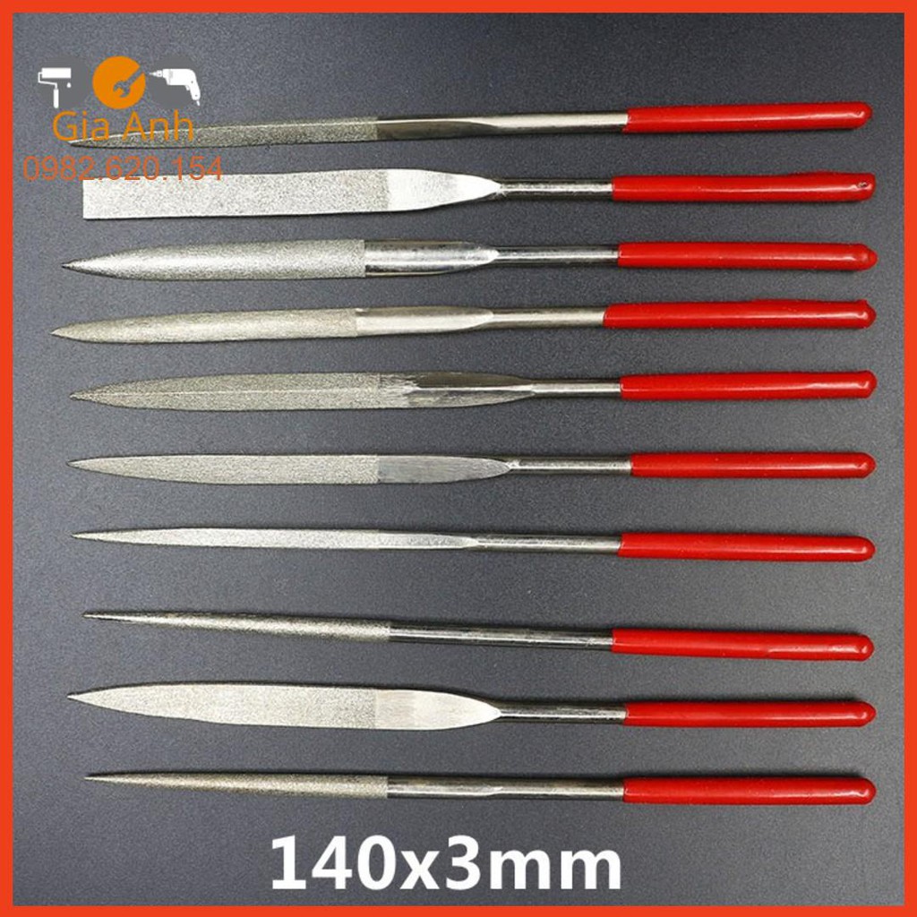 Bộ 10 Dũa Hợp Kim Đủ Size