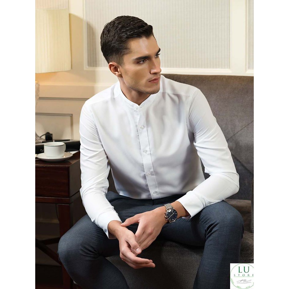 Sơ mi cổ trụ Zara