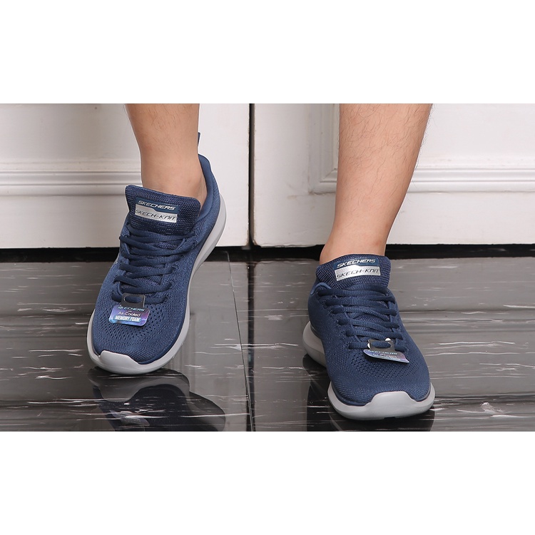 Giày thể thao chính hãng skechers quantumflex màu xanh cho nam nữ