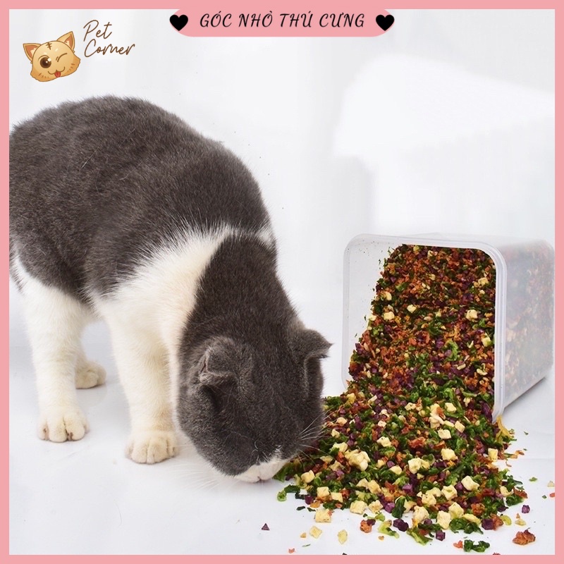 [Mã PET50K giảm Giảm 10% - Tối đa 50K đơn từ 250K] [200gr] Trái cây và rau củ sấy cho chó mèo