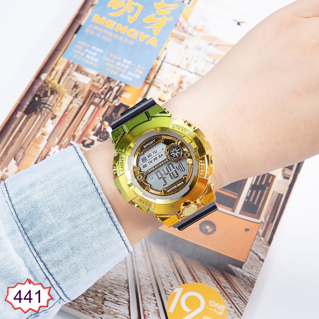 ĐỒNG HỒ NAM HAZO SPORT 441 PHA 2 MÀU ĐIỆN TỬ SIÊU ĐẸP HOT TREND | BigBuy360 - bigbuy360.vn