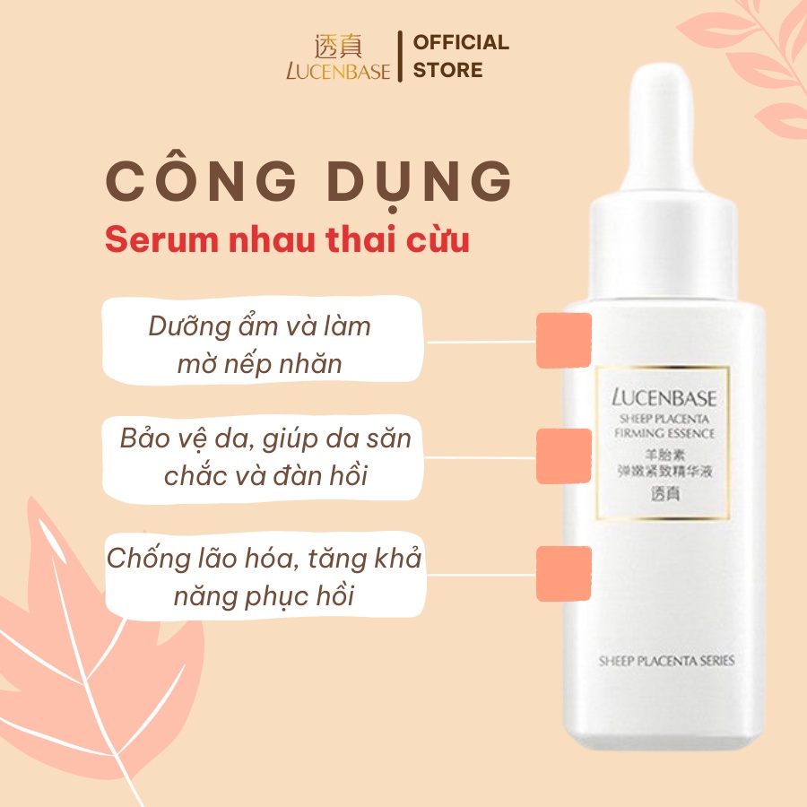 Serum nhau thai cừu LUCENBASE cấp ẩm, chống lão hóa 30ml