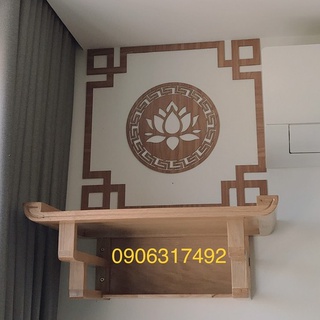 Mẫu bàn thờ treo tường đơn giản đẹp 41x61 trang trọng ấm cúng