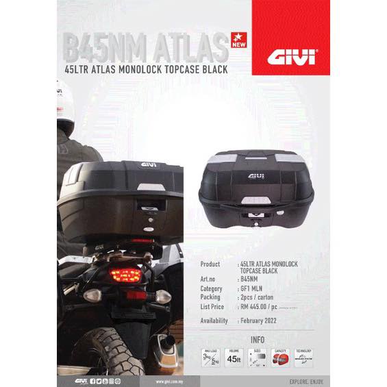Thùng GIVI B45NM chính hãng (new 2022)