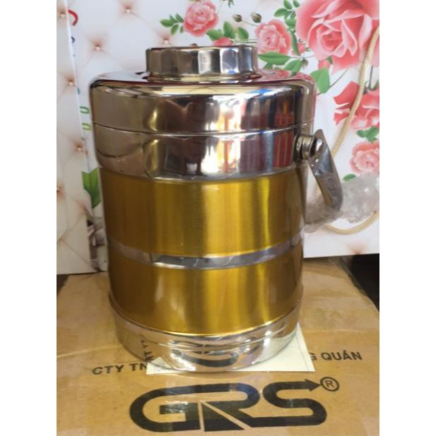 Hộp cơm giữ nhiệt inox 3 ngăn màu sắc