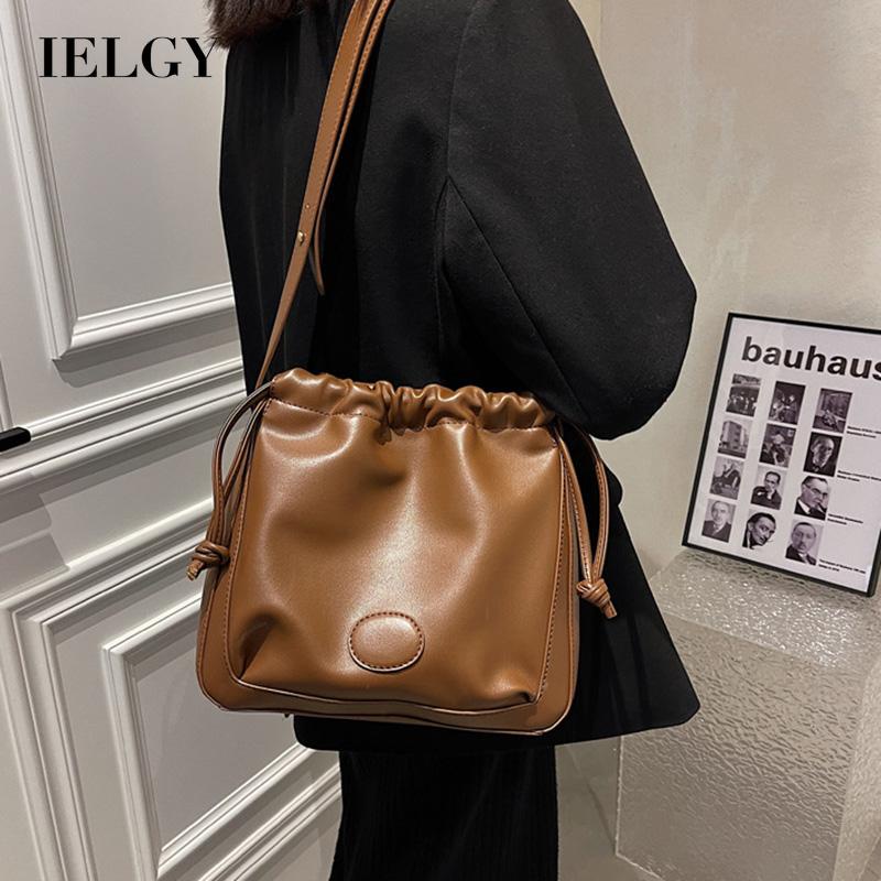 Túi đeo chéo IELGY cỡ lớn thiết kế đơn giản thời trang thanh lịch cho nữ