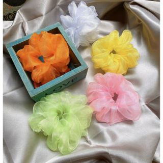 Cột tóc vải voan scrunchies