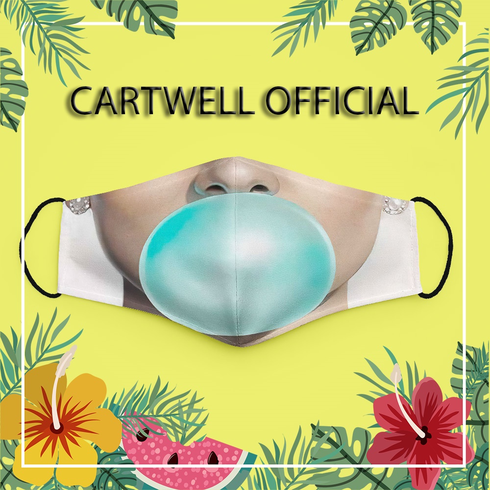 Khẩu trang chảy nước mũi hề bựa mặc người mặt người mặt người 32 CARTWELL không đau tai dành cho nam nữ thoáng khí dày 2