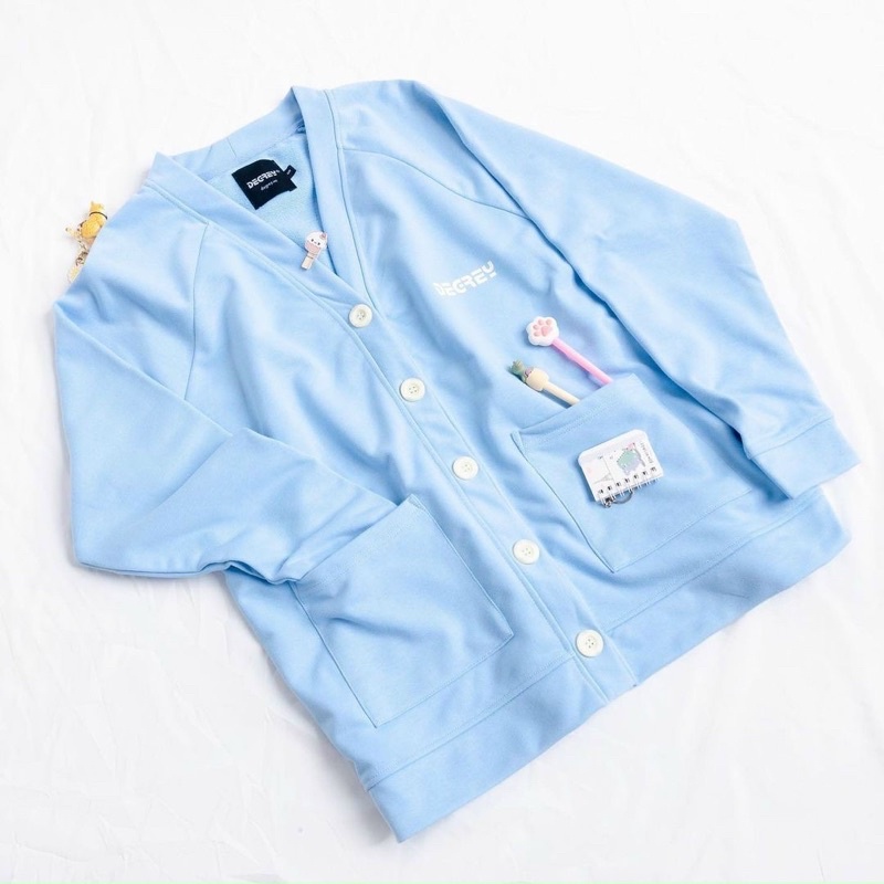 Áo Cardigan Happy Day Unisex Form Rộng Chất Đẹp Nam Nữ