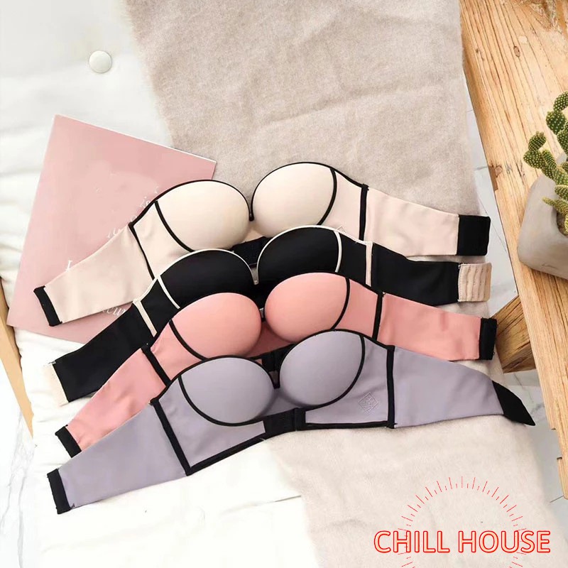 Áo Lót Chống Tụt cài ngực trước Nâng Ngực PHỐI VIỀN - CHILLHOUSE