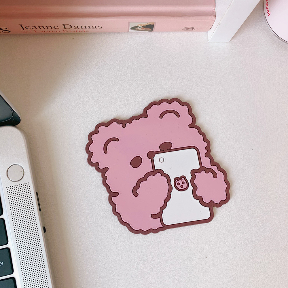 Đế Lót Ly Chống Trượt Hình Động Vật Dễ Thương Vui Nhộn