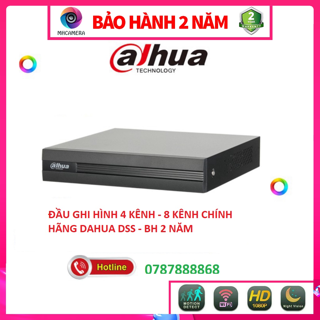 Đầu ghi hình 4 8 kênh Dahua XVR 1B04 XVR 1B08 - Chính Hãng Dahua DSS BH 24TH