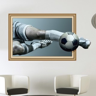 Decal Dán Tường Hình Quả Bóng Đá 3D