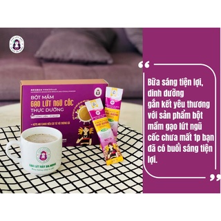 Bột gạo lứt ngũ cốc thực dưỡng bh.nong, bột mầm gạo lứt uống liền bổ sung canxi hữu cơ