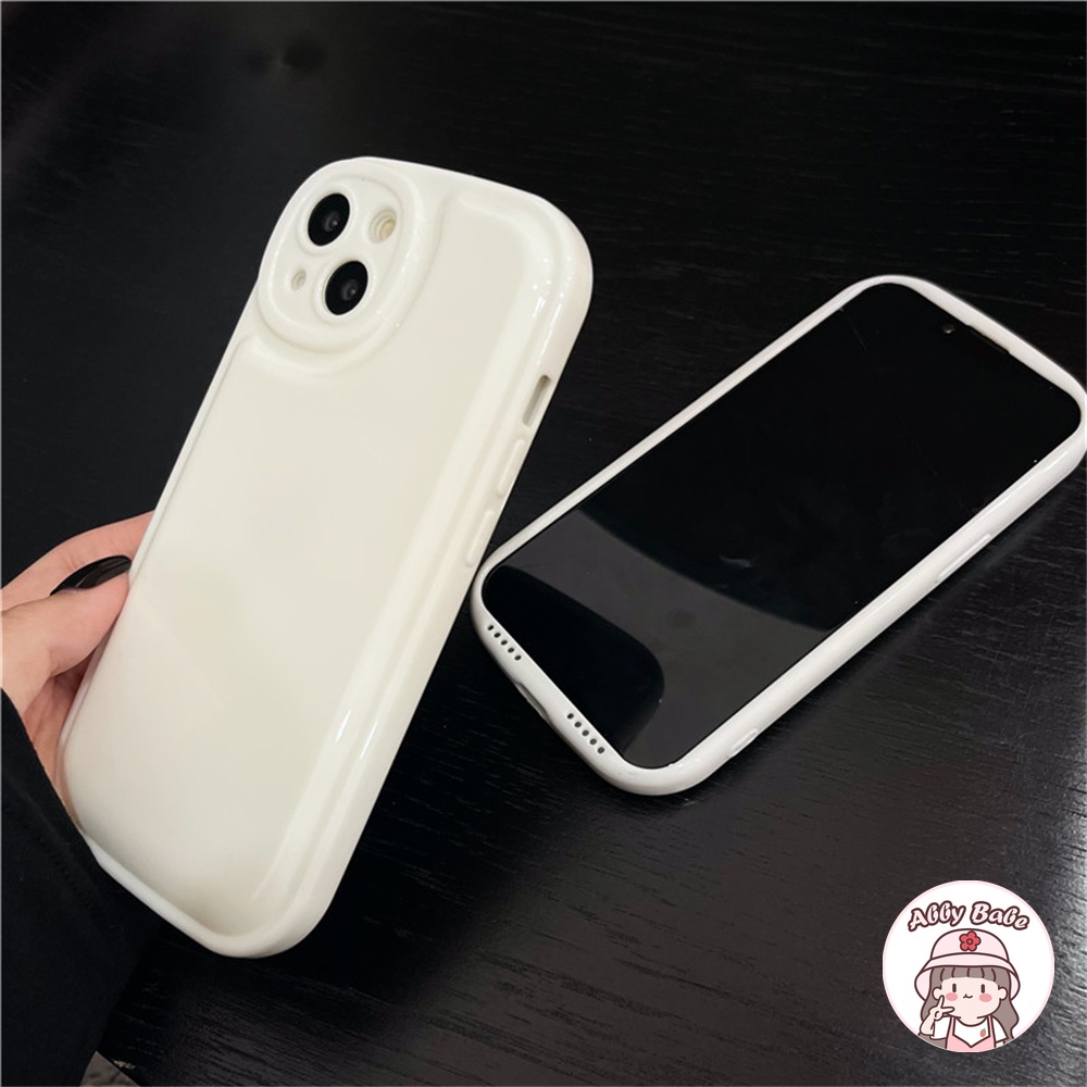 Ốp Điện Thoại TPU Mềm Mỏng Có Đệm Khí Chống Mồ Hôi Màu Trắng Cho IPhone 14 Pro Max 11 7Plus 13 12 11 Pro Max X XS XR