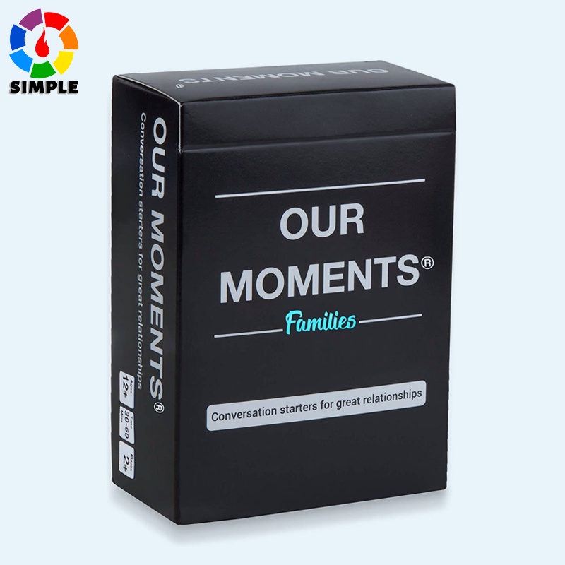 OUR MOMENTS Families: 100 Thought Provoking Conversation Starters for Great Parent-Child Relationship Building -  for Healthy Loving Family