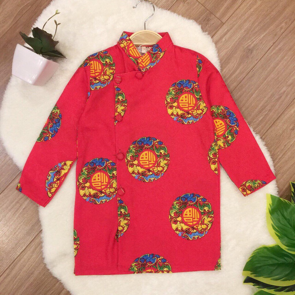 Freeship 99k TQ_Áo dài bé trai