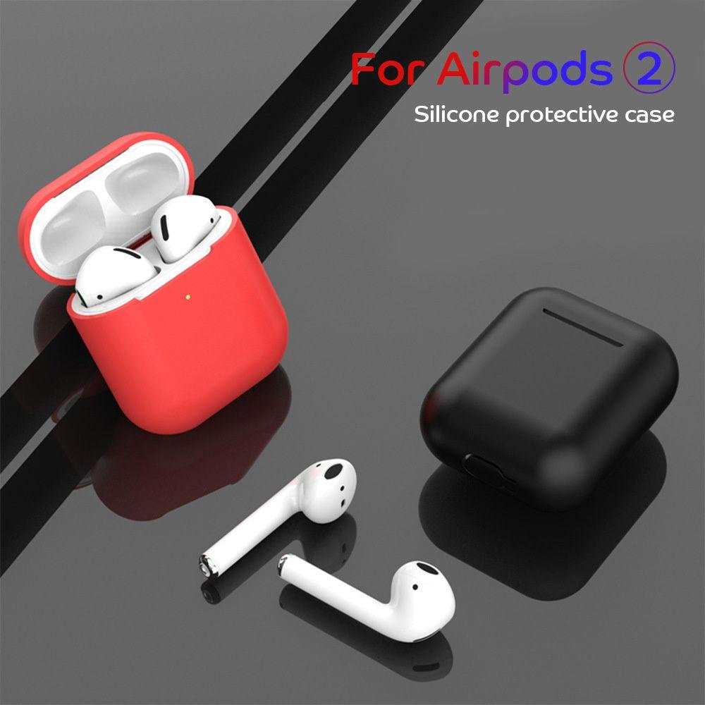 MYRONGVN Vỏ Bảo Vệ Hộp Sạc Tai Nghe Airpods 2 Bluetooth Không Dây Chống Rơi
