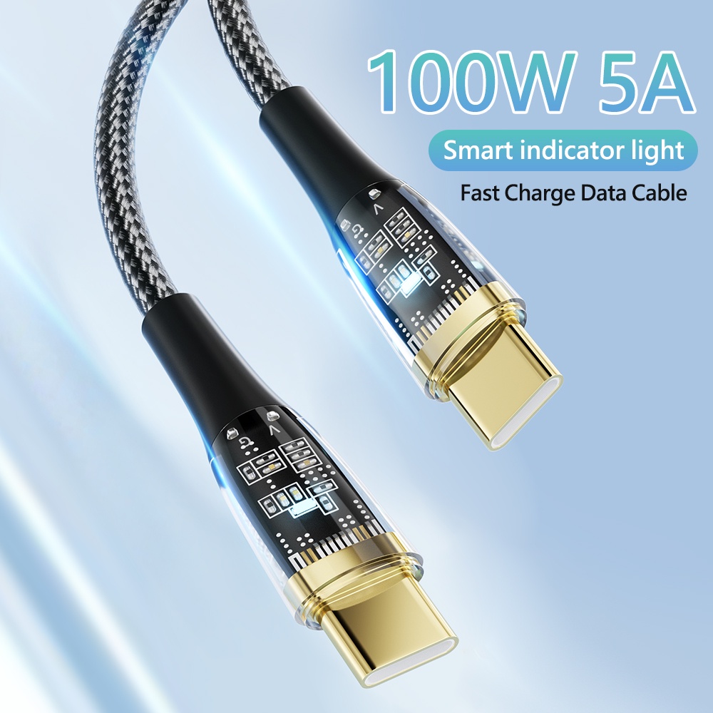 Cáp sạc nhanh ELOUGH USB C chíp kép 5A 100W