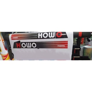 Cặp tem dán cánh cửa howo dán trang trí xe tải, xe howo ben, howo a7, xe howo 371, howo 380