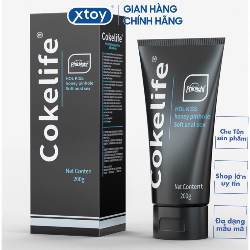 Gel Bôi Trơn Cokelife Chống Dị Ứng - Gốc Nước - 200ml,120ml,60ml - Black