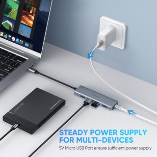 BỘ CHIA USB TYPE-C SANG 4 CỔNG USB 3.0 UGREEN 70336