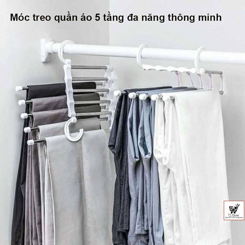 Móc Treo Quần Áo Thông Minh Hàng Cao Cấp - Giúp nhà cửa gọn hàng - Tiện dụng - Tiết kiệm không gian (MÓC TREO ĐA NĂNG)