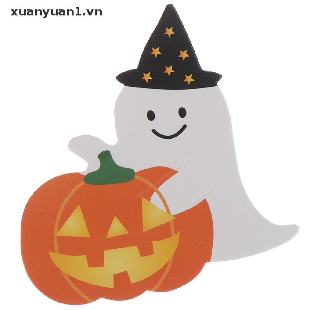 Set 50 Tấm Thiệp Kẹo Mút Phong Cách Halloween Độc Đáo