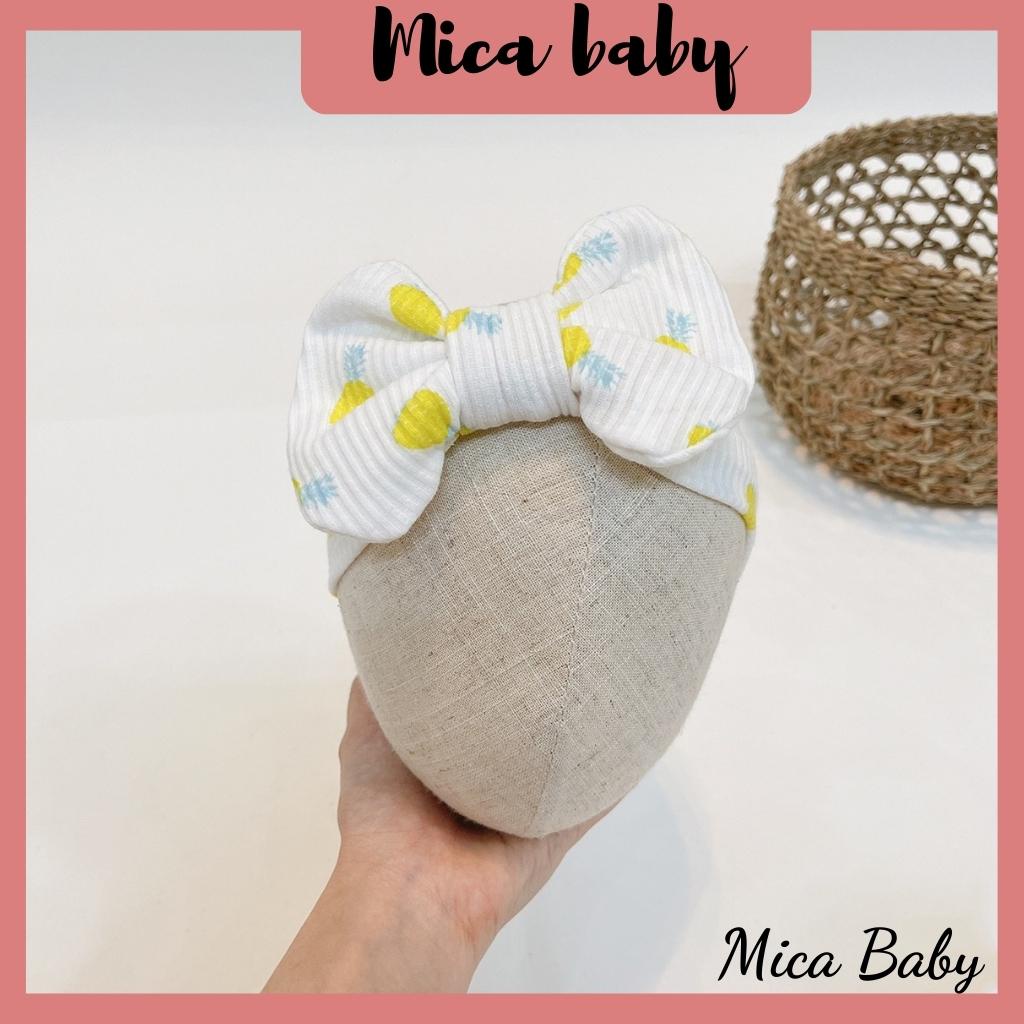 Băng đô mềm mại thoáng khí bản to dễ thương cho bé Mica baby BD04