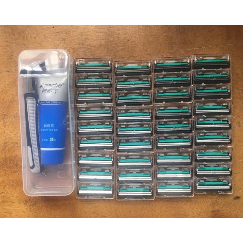 Sét dao cạo râu 36 lưỡi kép {tặng kèm kem cạo}