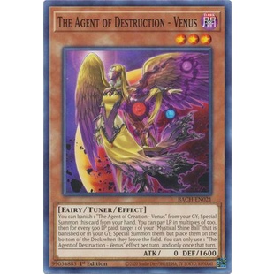 Thẻ bài Yugioh - TCG - The Agent of Destruction - Venus / BACH-EN021'