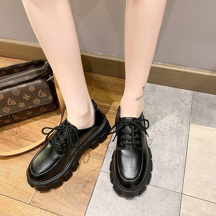 Giày Oxford Mũi Tròn Đế Dày Phối Dây Thắt Sành Điệu Cho Nữ | BigBuy360 - bigbuy360.vn