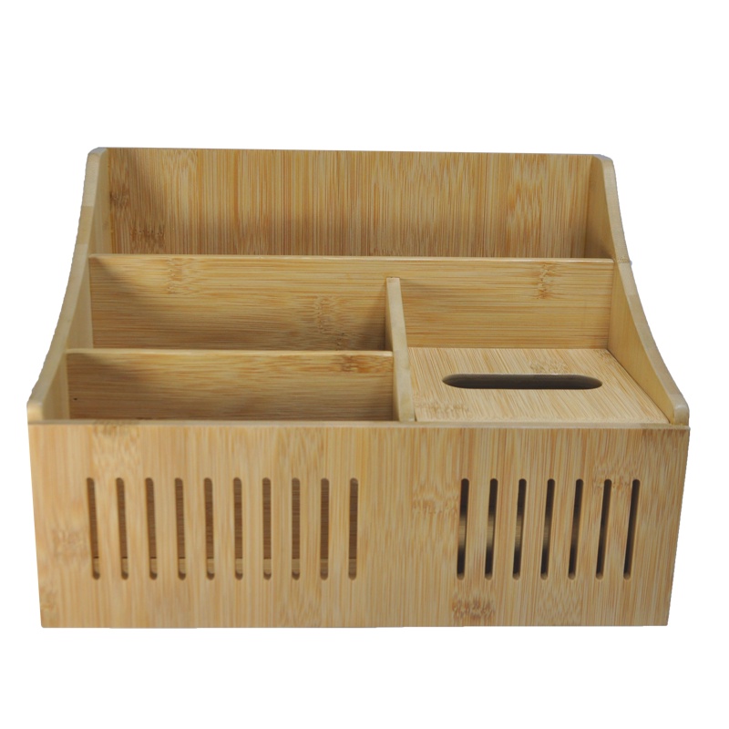 Hộp Đựng Dụng Cụ Văn Phòng Bàn Làm Việc Bằng Gỗ Tre Nhiều Ngăn - SNF Bamboo and Craft