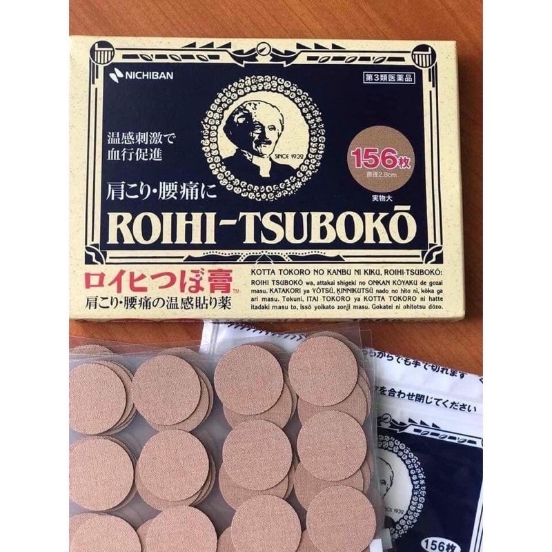 Miếng dán huyệt đạo roihi tsuboko nhật bản 156 miếng