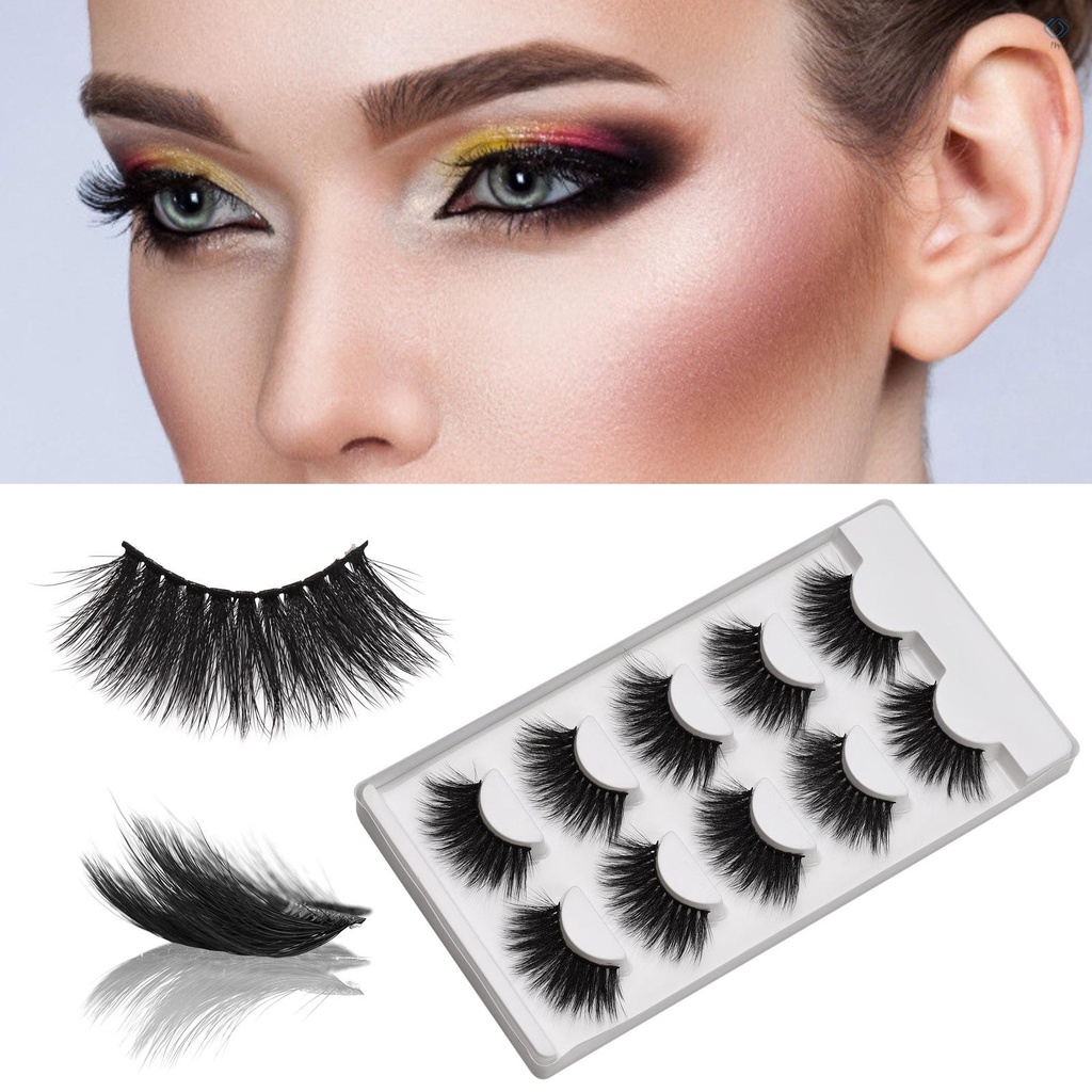 Set 5 cặp lông mi giả 3D 20mm bằng lông chồn nhân tạo mềm mịn tự nhiên có thể tái sử dụng
 | BigBuy360 - bigbuy360.vn