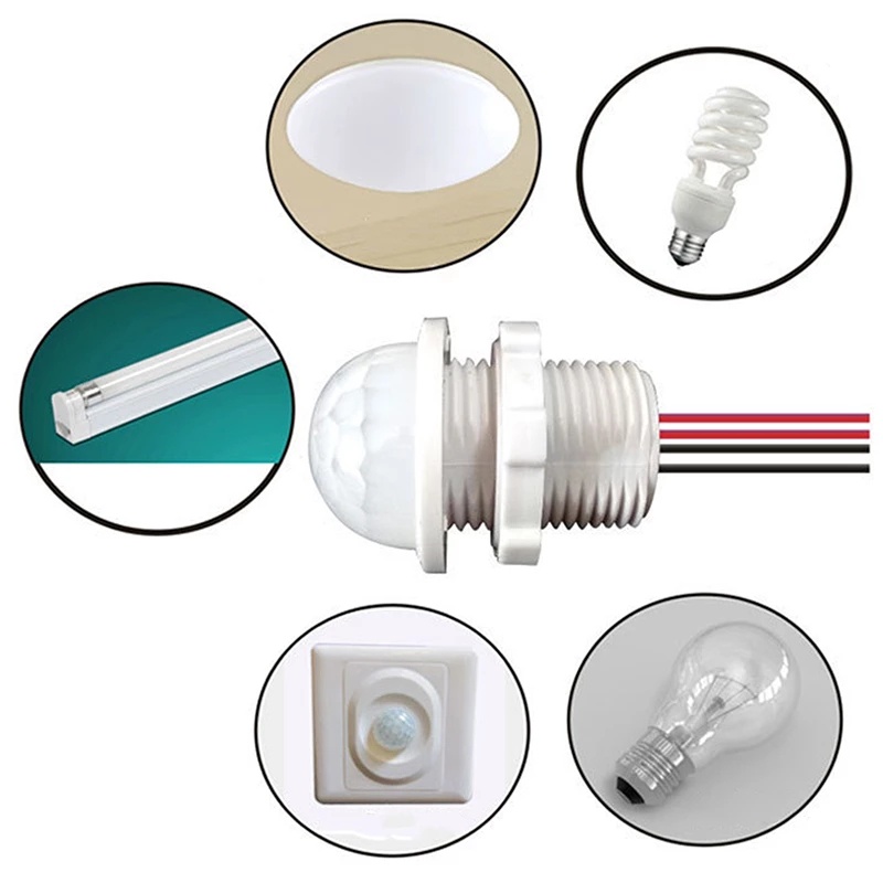 Công Tắc Cảm Biến Hồng Ngoại Tự Động Có Đèn LED