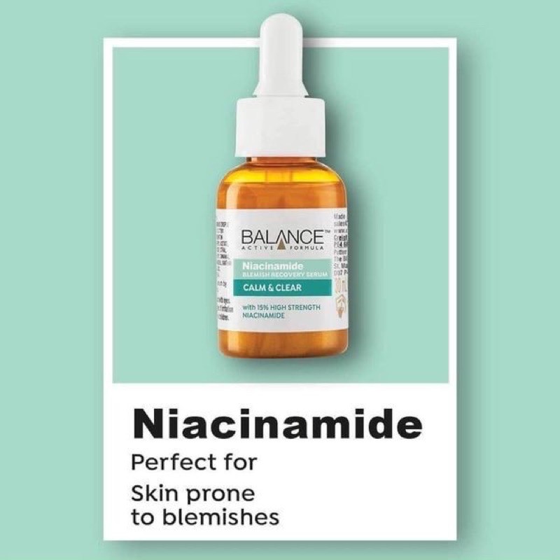 SERUM NIACINAMIDE BALANCE GIÚP SÁNG DA, MỜ THÂM, NGỪA MỤN VÀ PHỤC HỒI LÀN DA