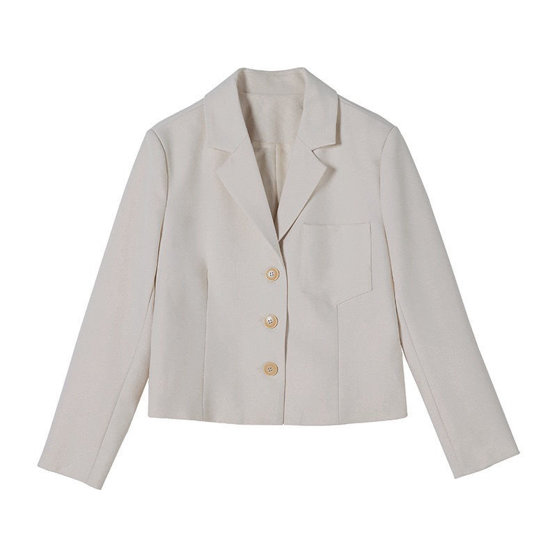 Áo khoác blazer tay dài thiết kế thời trang thanh lịch dành cho nữ