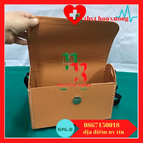 [Hàng Cao Cấp]Túi Cứu Thương Hình Chữ Thập Trung 29x22x10cm- Màu Da Bò - Túi Cứu Thương Y Tế