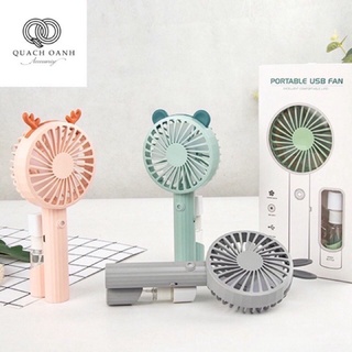 quạt cầm tay phun sương mini