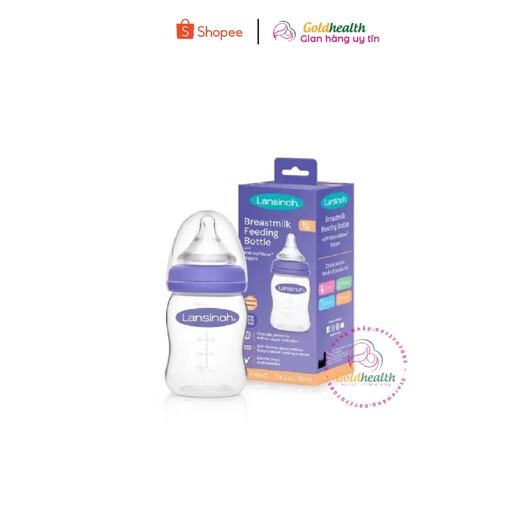 Set 3 Bình Sữa Lansinoh Breastmilk With NaturalWave Nipple 160ml & 240ml