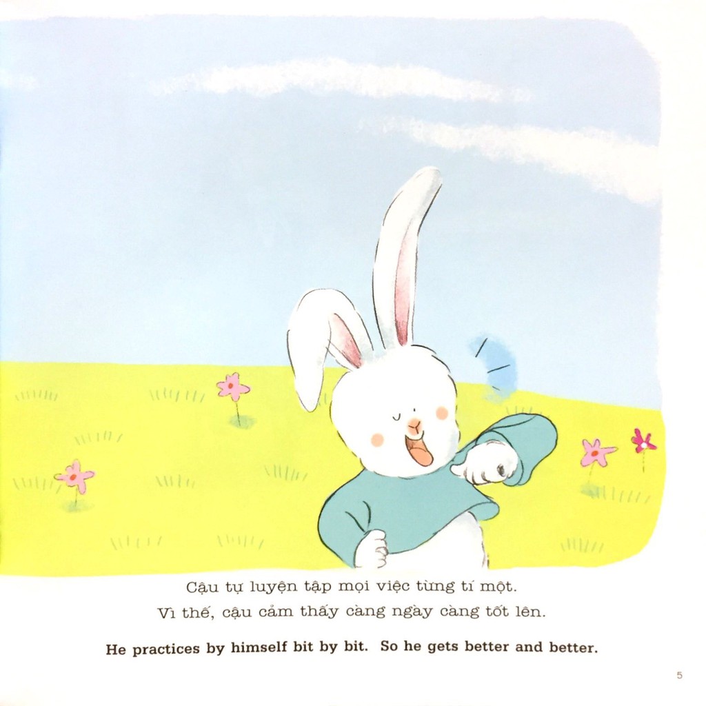 Sách Truyện  Ehon - Thỏ Có Thể Làm Được Thôi