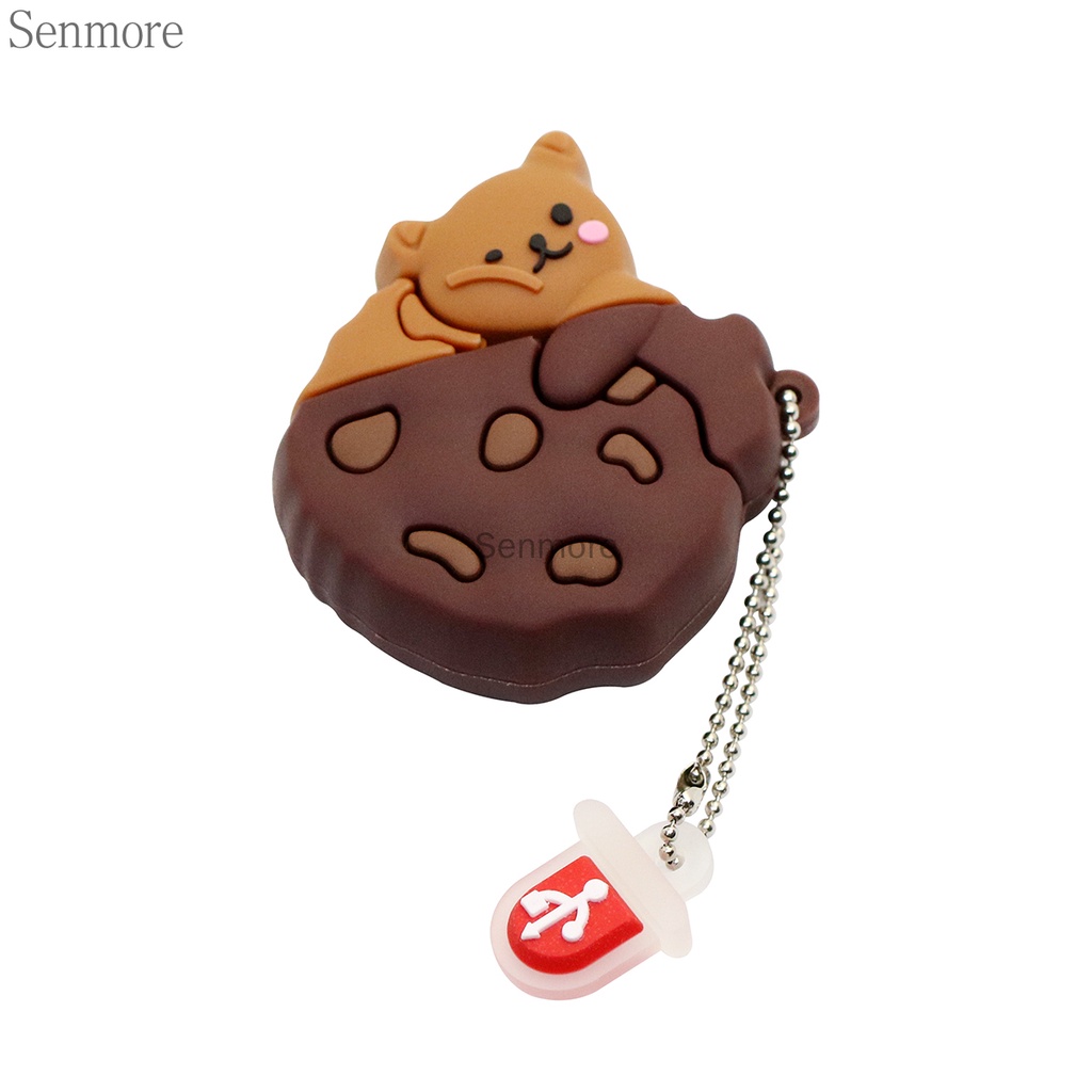 Usb Dung Lượng Lớn 1GB 8GB 16GB 32GB 64GB 128GB 1TB 2TB Hình Bánh Quy Gấu Hoạt Hình Dễ Thương