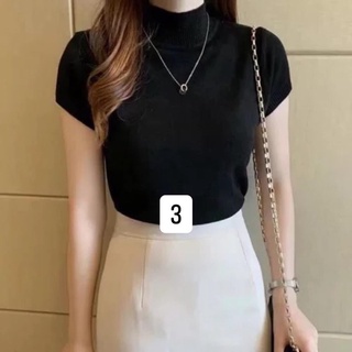 Áo len ngắn tay nữ